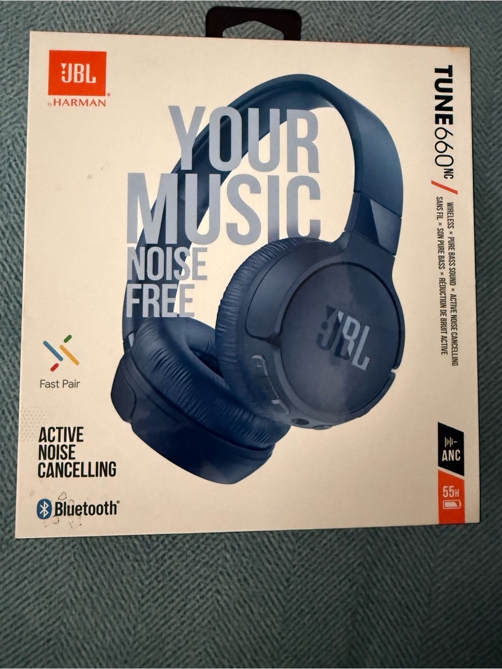 JBL Tune 660NC Over-Ear Headphones - Deep Blue